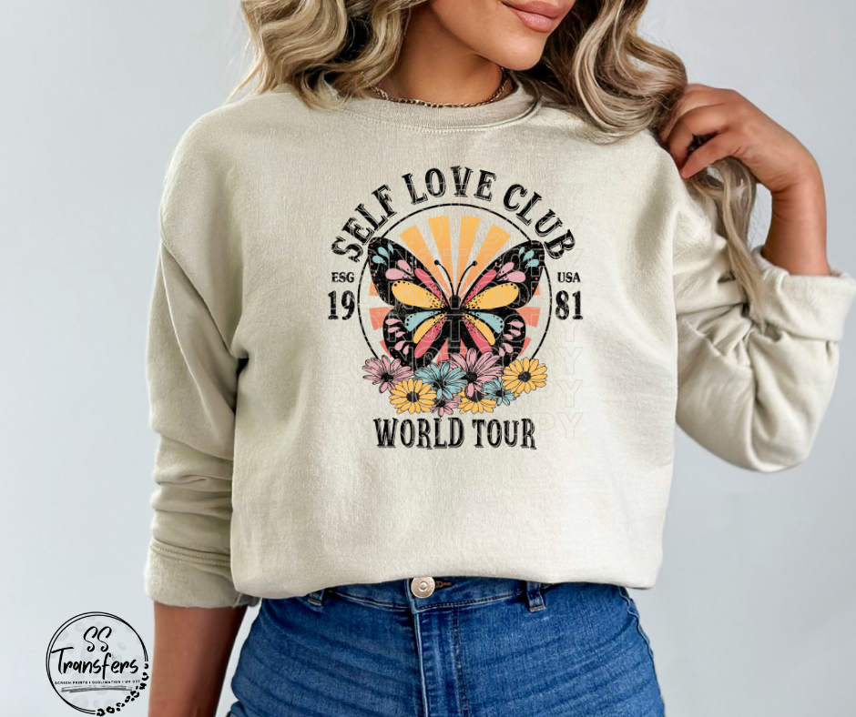 Self Love Club DTF Transfer