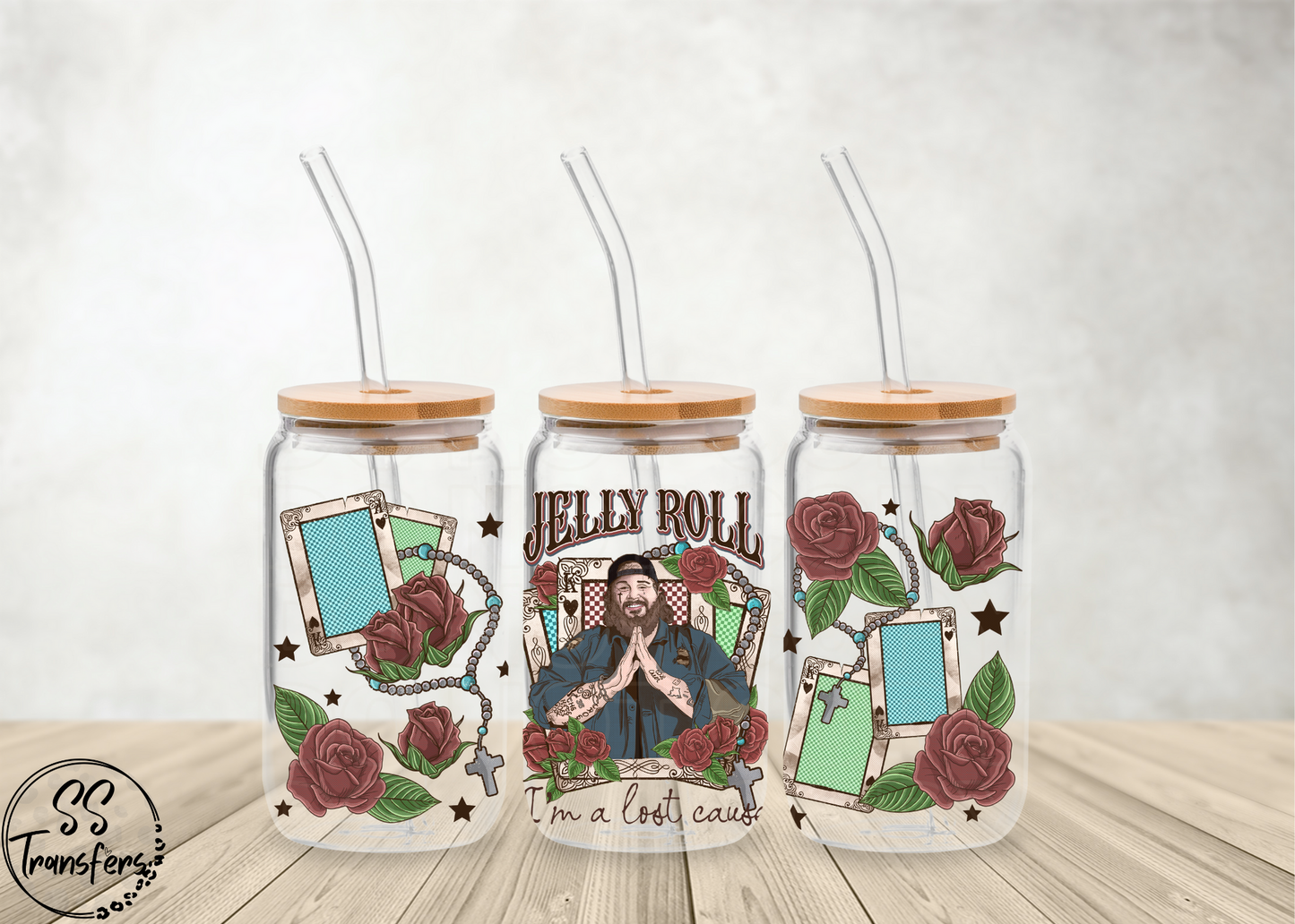 Jelly and Roses Libbey UV Wrap