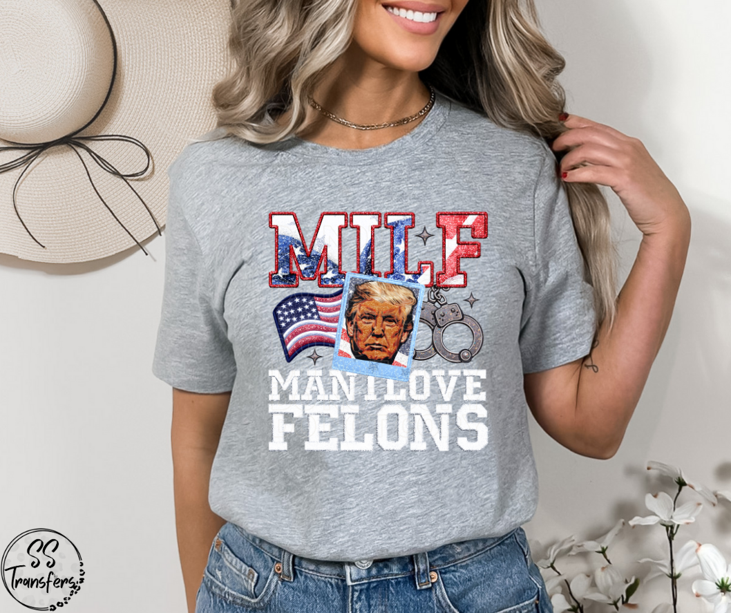 MILF Faux Embroidered DTF Transfer