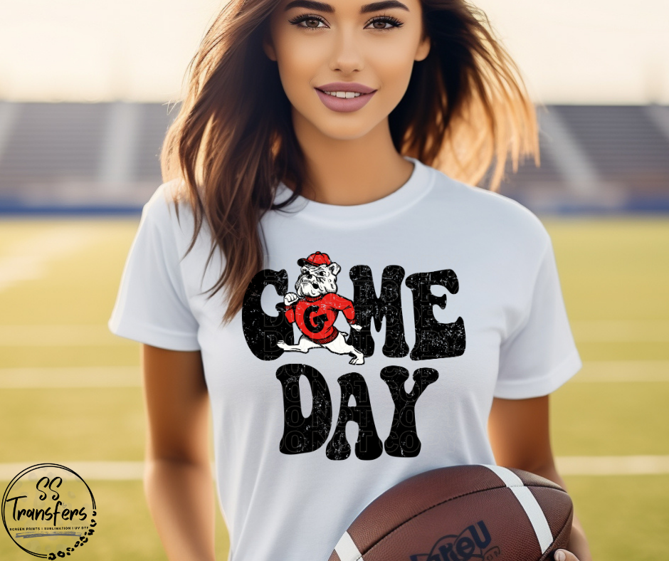 Vintage Game Day University of GA DTF Transfer