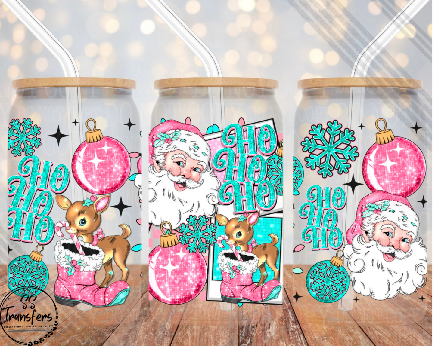 Ho Ho Ho Libbey UV Wrap