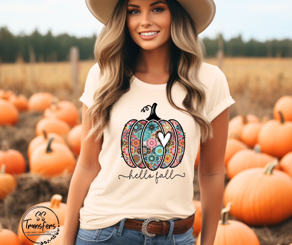 Hello Fall (Multiple Colors) DTF Transfer