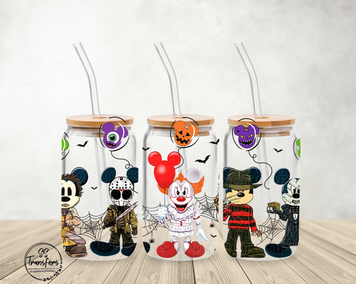 Scary Cartoons Libbey UV Wrap
