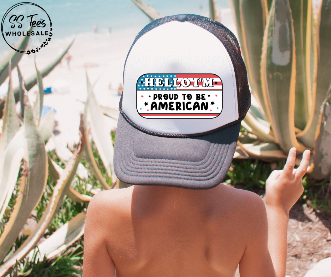 Proud to be American Hat DTF/Sub Transfer