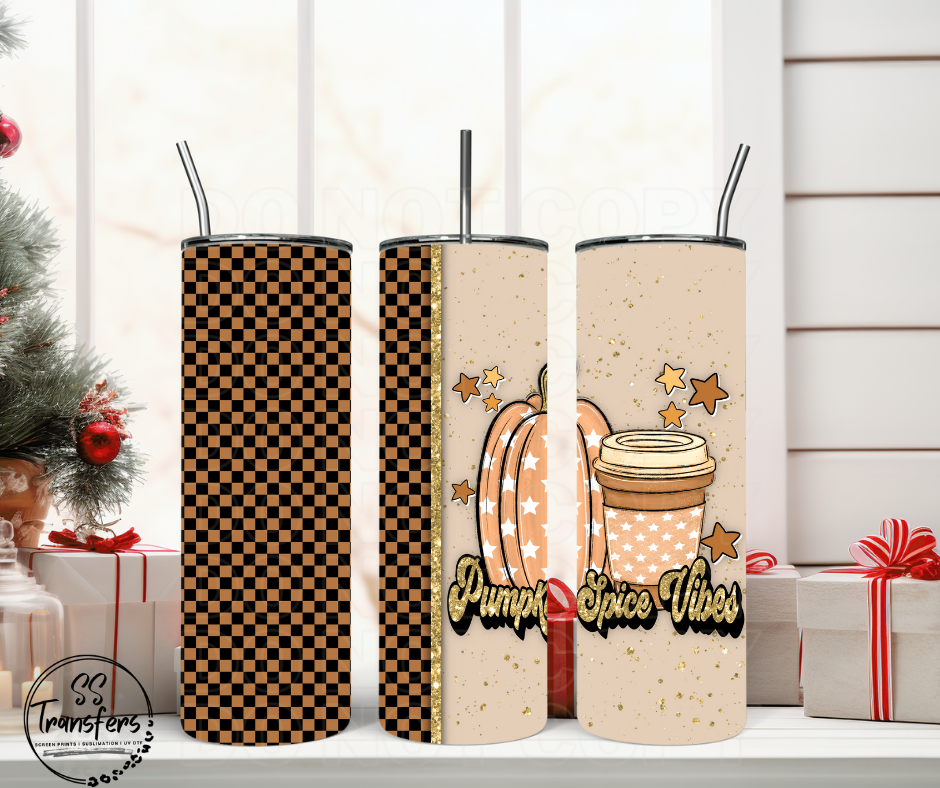 Pumpkin Spice Vibes Sub Tumbler Transfer