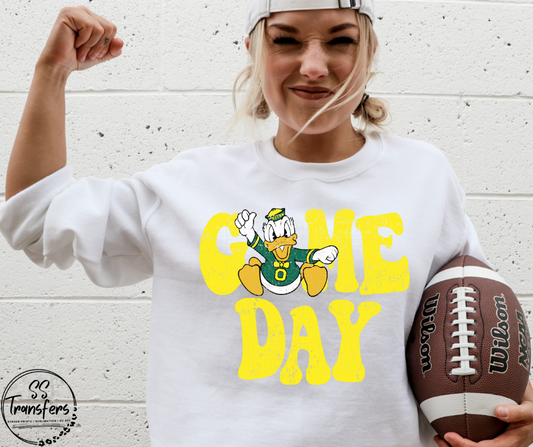 Vintage Game Day Ducks DTF Transfer