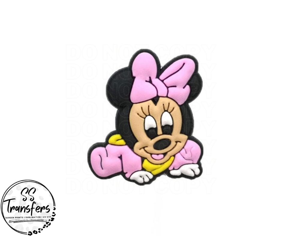 Baby Girl Mouse Straw Topper