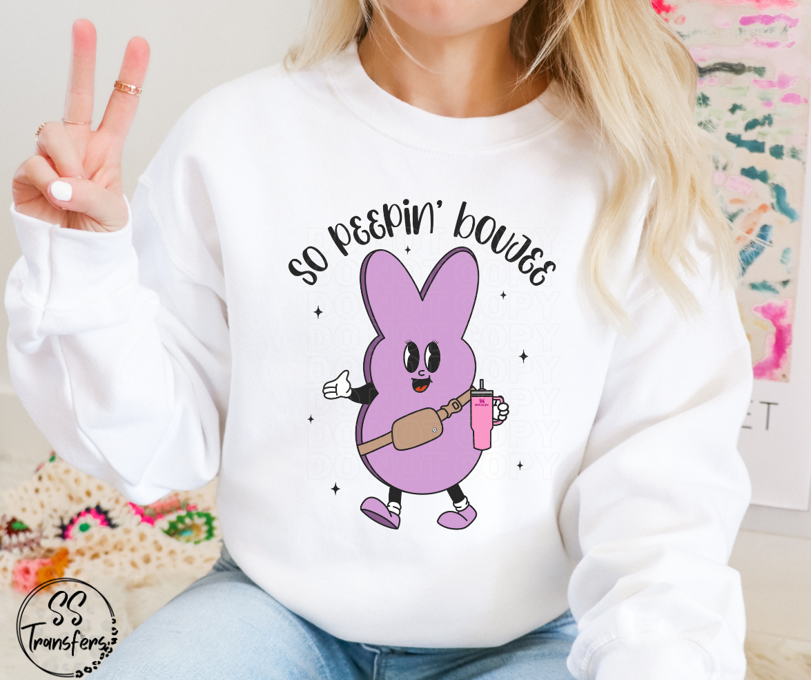 So Peepin' Boujee (Multiple Colors) DTF Transfer