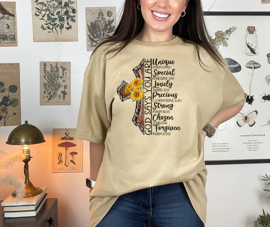 God Says You Are DTF Transfer