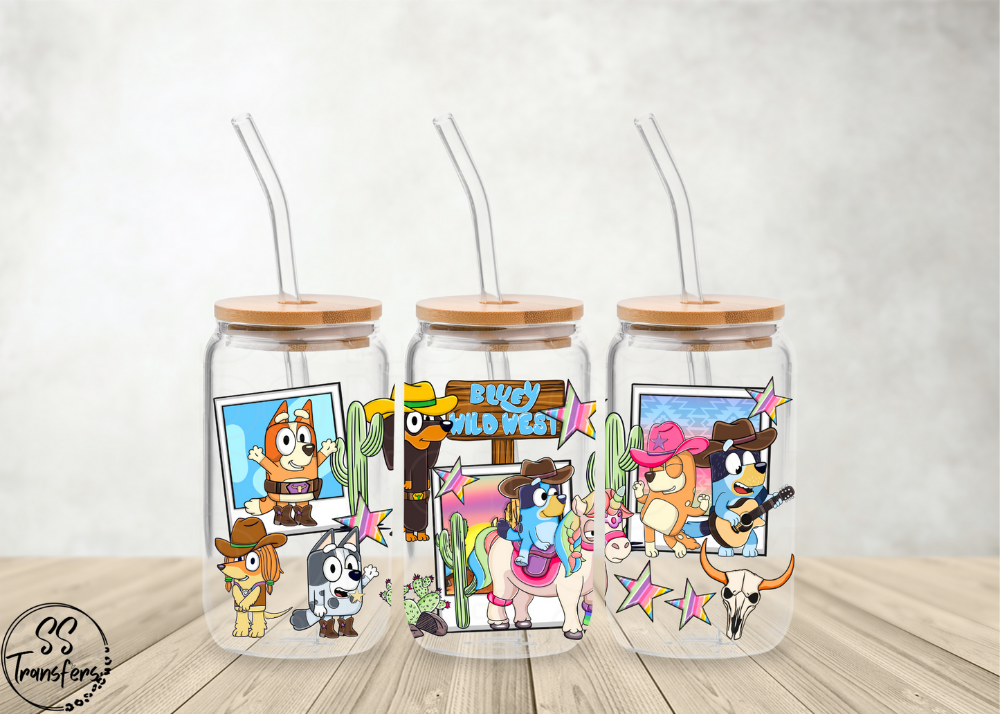 Wild West B Dog Libbey UV Wrap