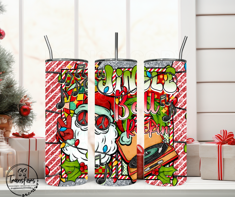 Jingle Bell Rockin' Sub Tumbler Transfer