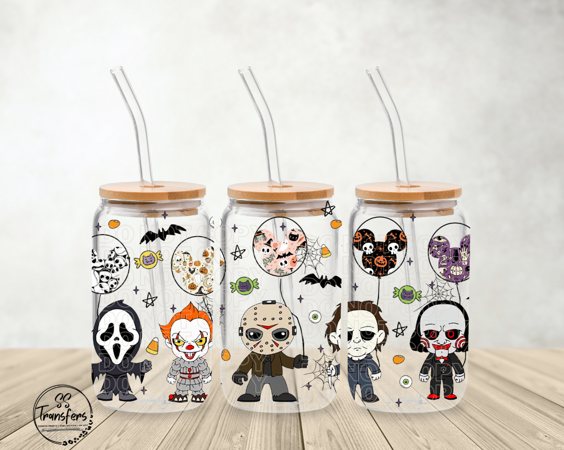 Halloween Bobble Heads Libbey UV Wrap