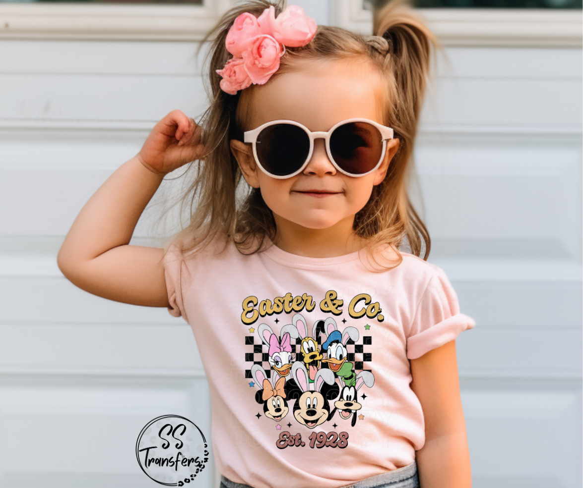 Easter and Co Friends DTF Transfer