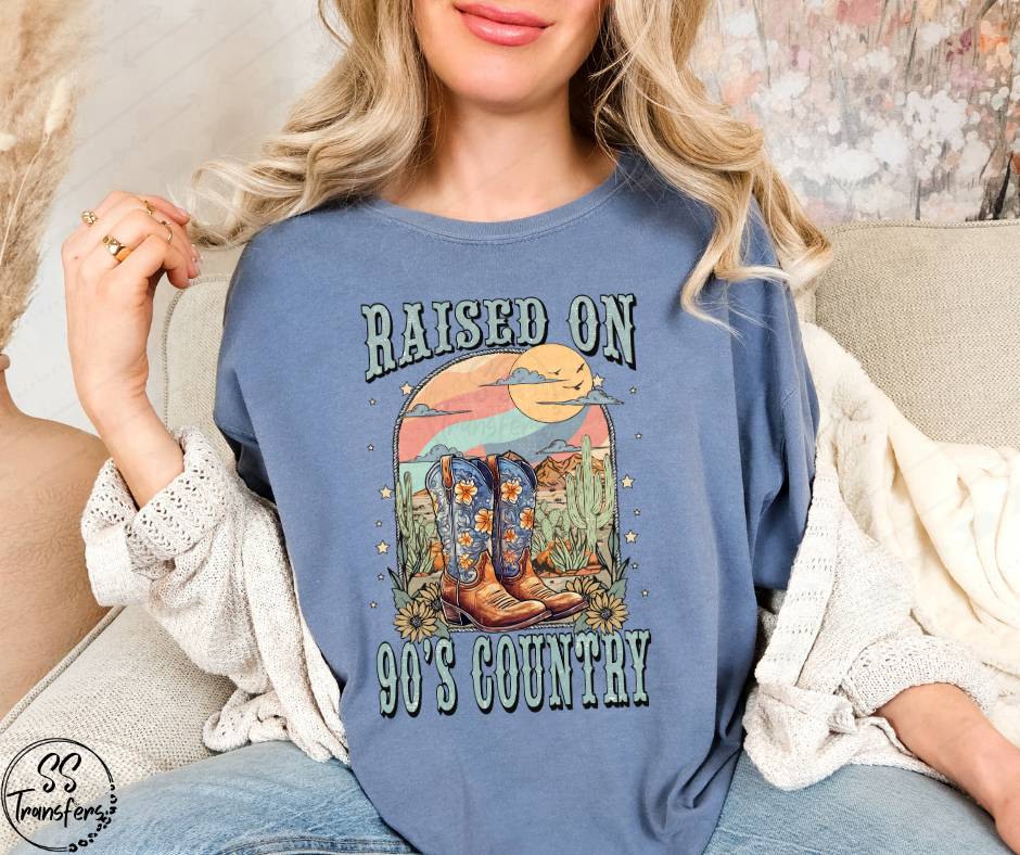 Raised On 90's Country DTF Transfer