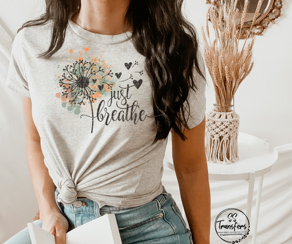 Just Breathe DTF Transfer