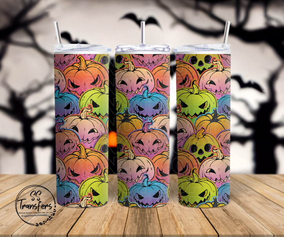 Colorful Pumpkins Sub Tumbler Transfer