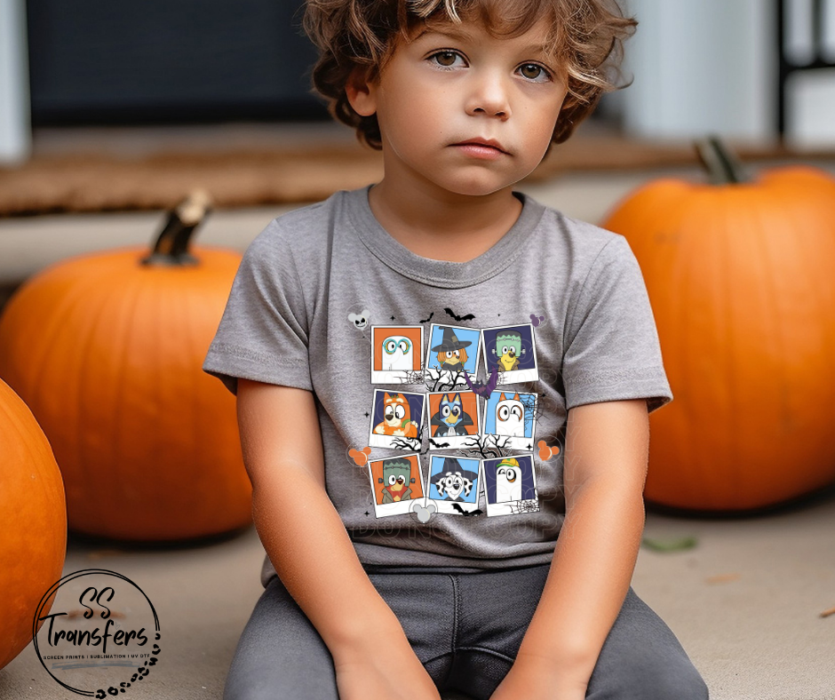 Puppy Spooky Friends Halloween Kids DTF Transfer