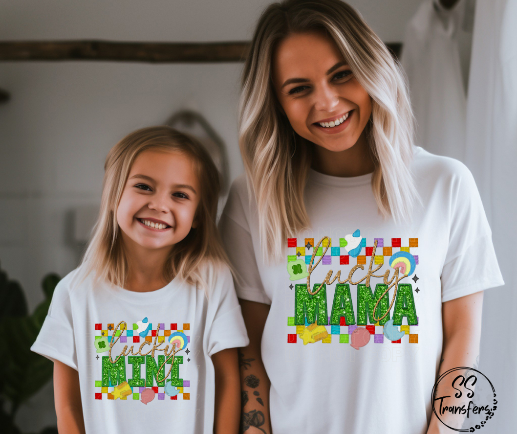 Lucky Charms Mama/Mini DTF Transfer
