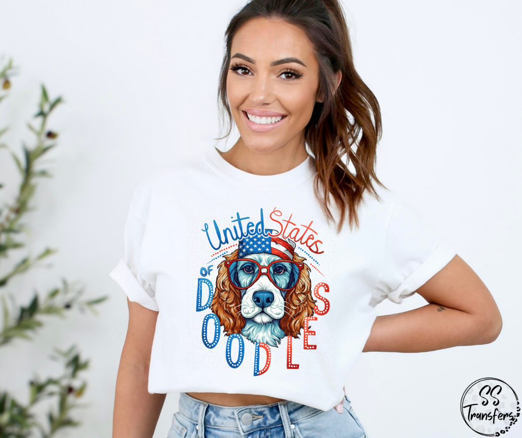 US of Doodles DTF Transfer