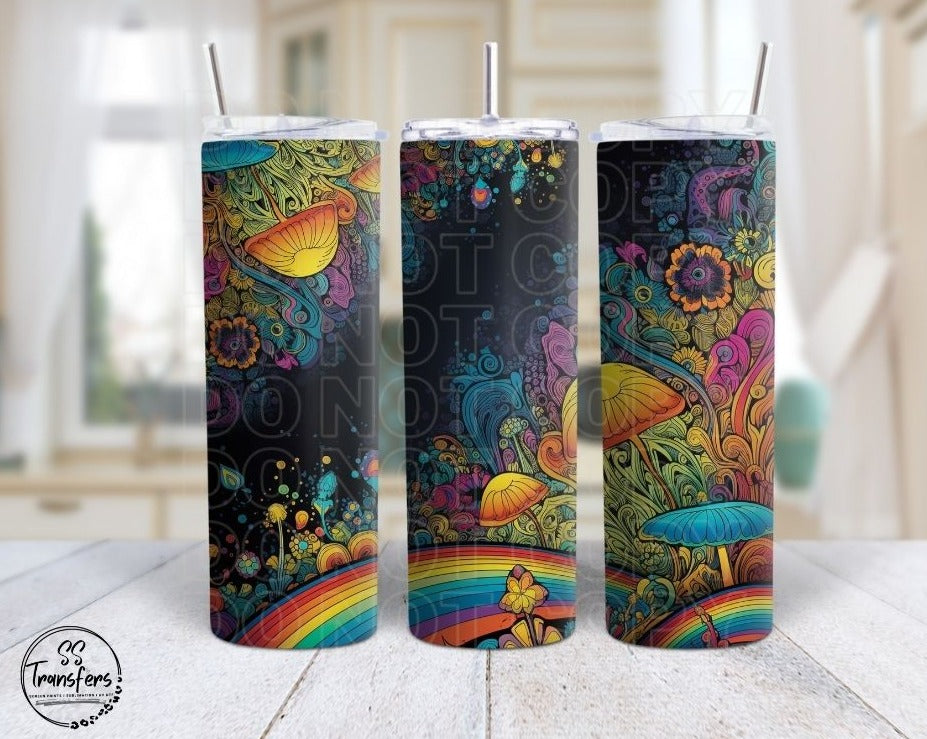 Magic Mushrooms Sub Tumbler Transfer