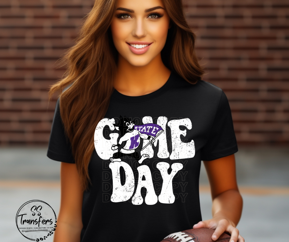 Vintage Game Day K State DTF Transfer
