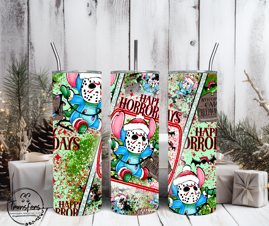 Happy Horrordays Sub Tumbler Transfer