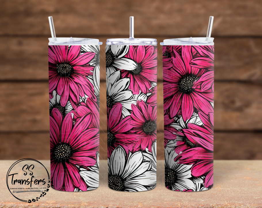 Colorful Daisies (Multiple Colors) Sub Tumbler Transfer