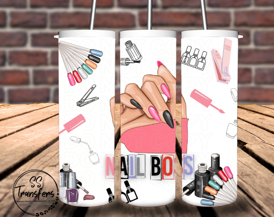 Nail Boss Sub Tumbler Transfer
