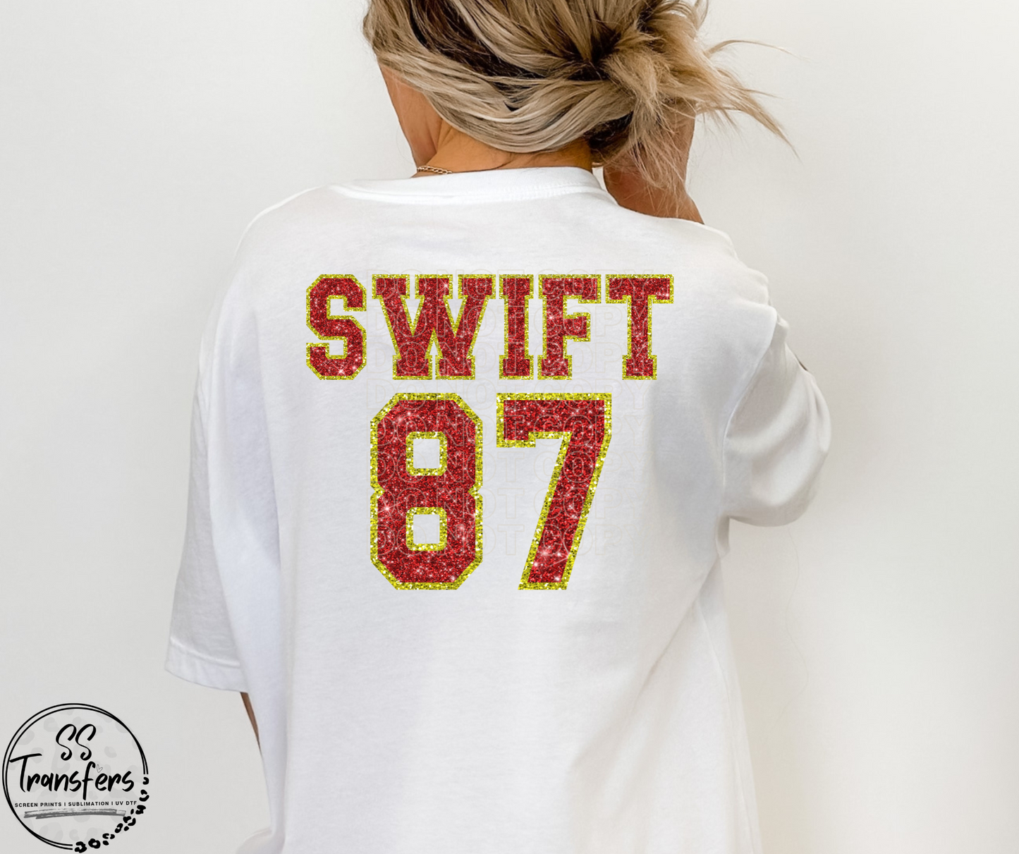 Varsity Glitter Swift 87 *SS Exclusive* DTF Transfer