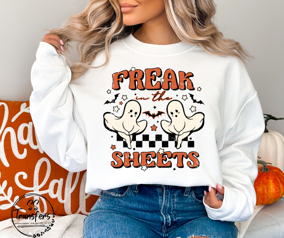 Freak In The Sheets Ghosts DTF Transfer