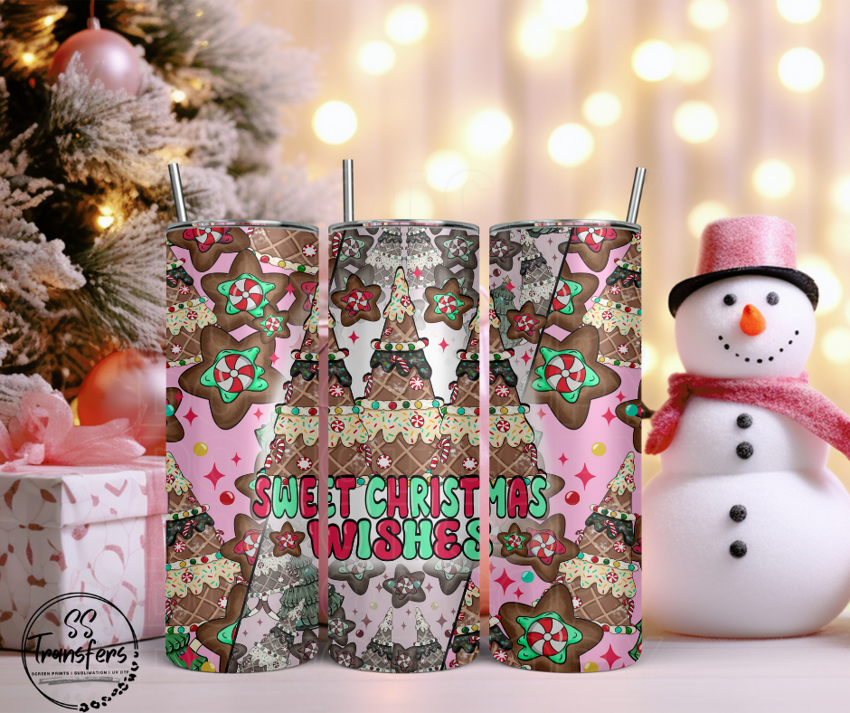 Sweet Christmas Wishes Sub Tumbler Transfer