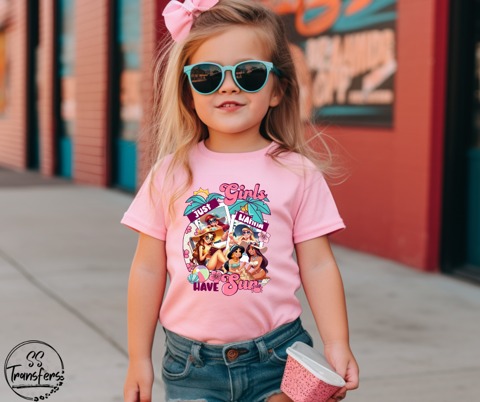 Girls Just Wanna Have Sun DTF Transfer