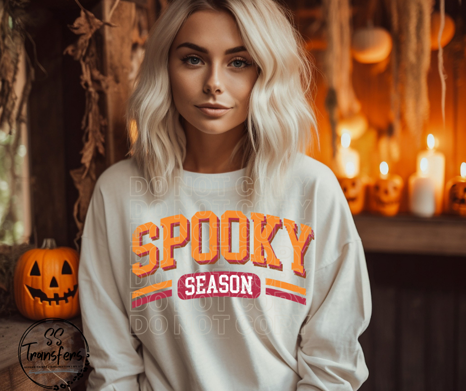 Spooky Season Collegiate DTF Transfer