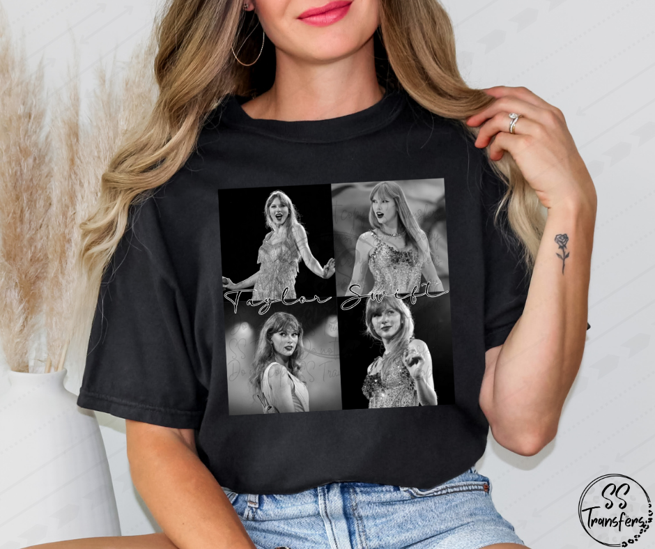 B&W Famous Friends (Multiple Choices) DTF Transfer