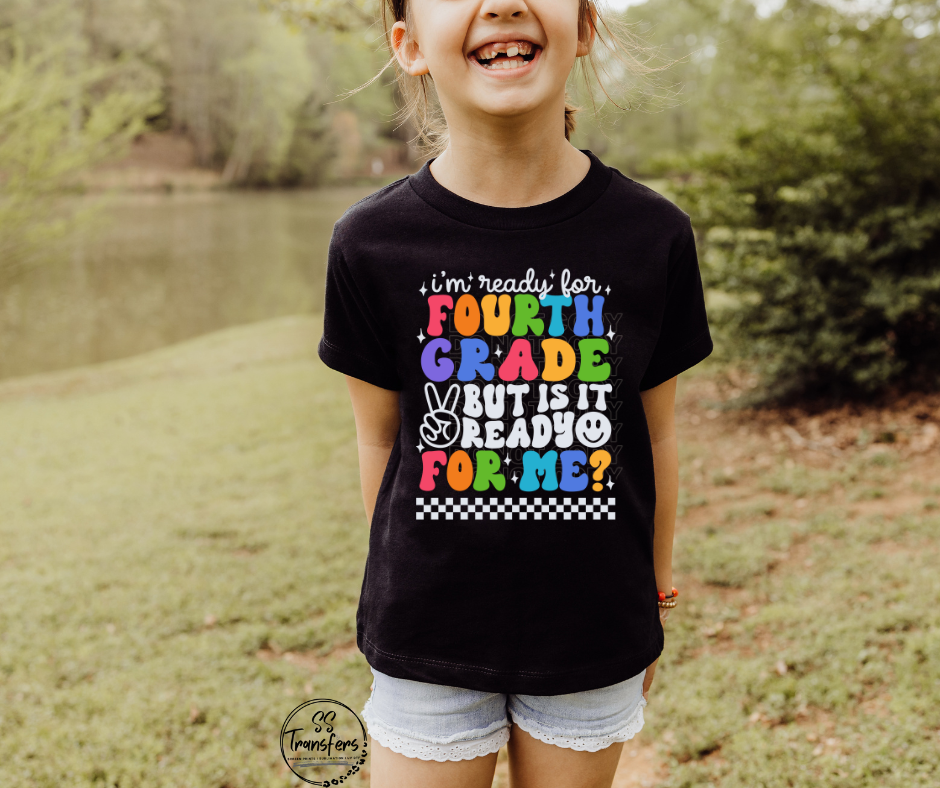 I'm Ready For School (Daycare-6th grade) Kids DTF Transfer