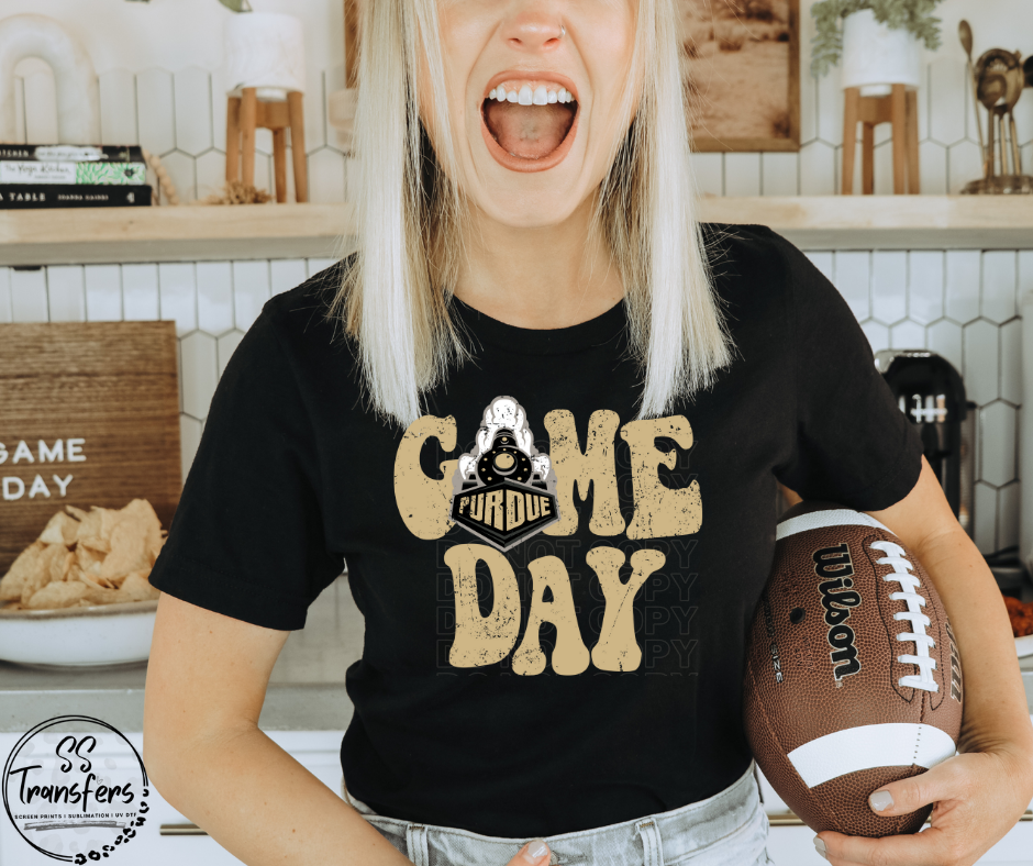 Vintage Game Day P University DTF Transfer