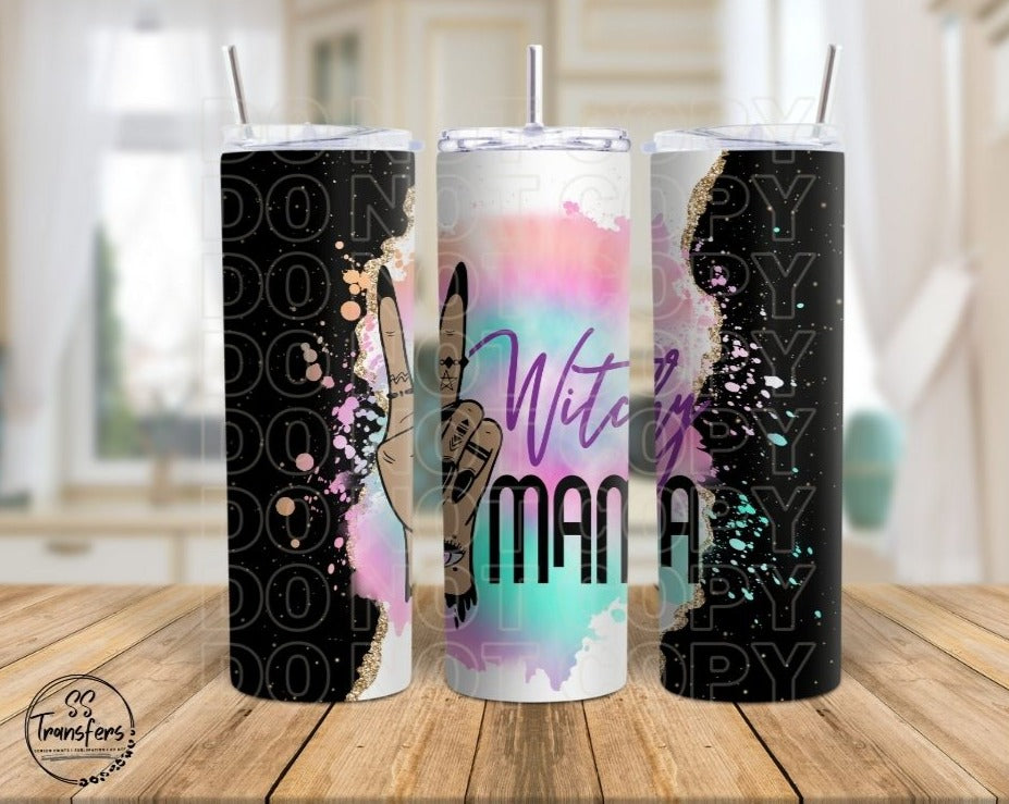 Witchy Mama Sub Tumbler Transfer