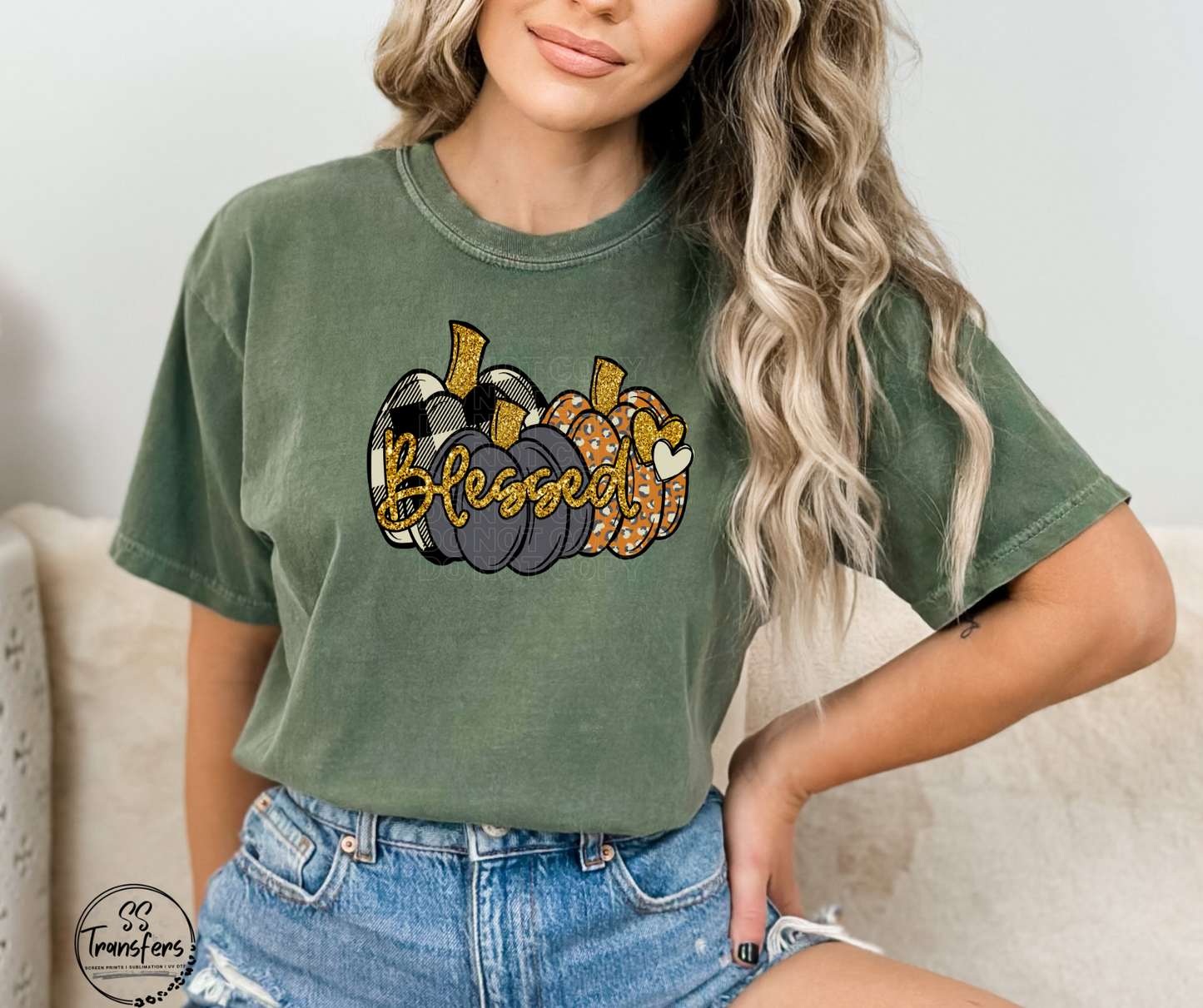 Blessed Pumpkins DTF Transfer