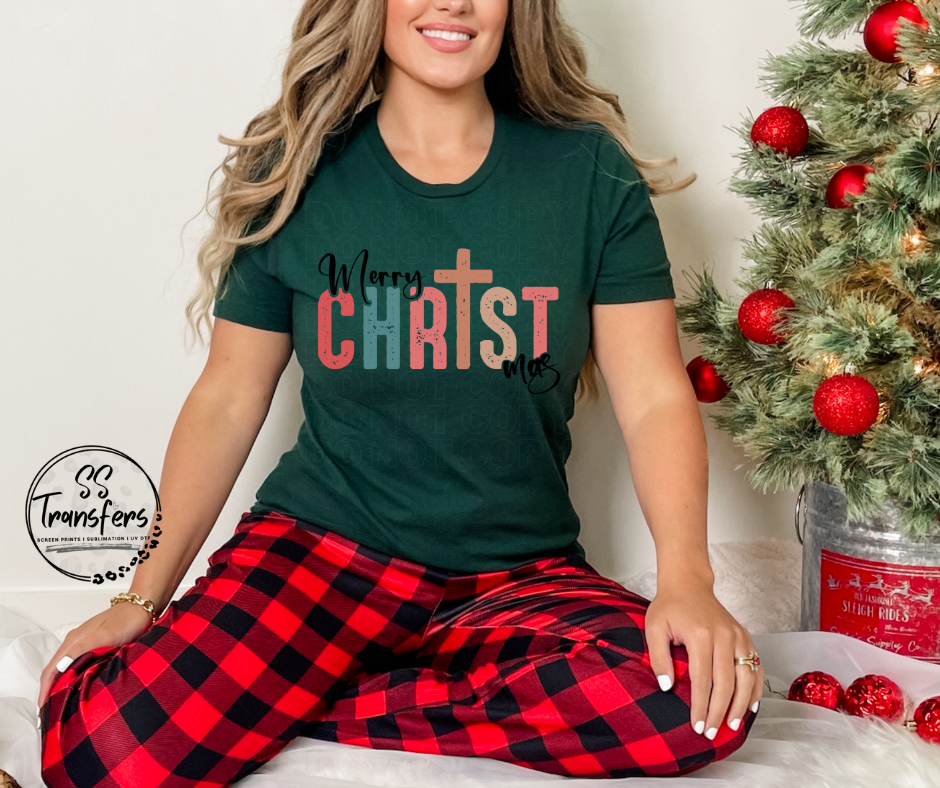 Merry Christmas DTF Transfer