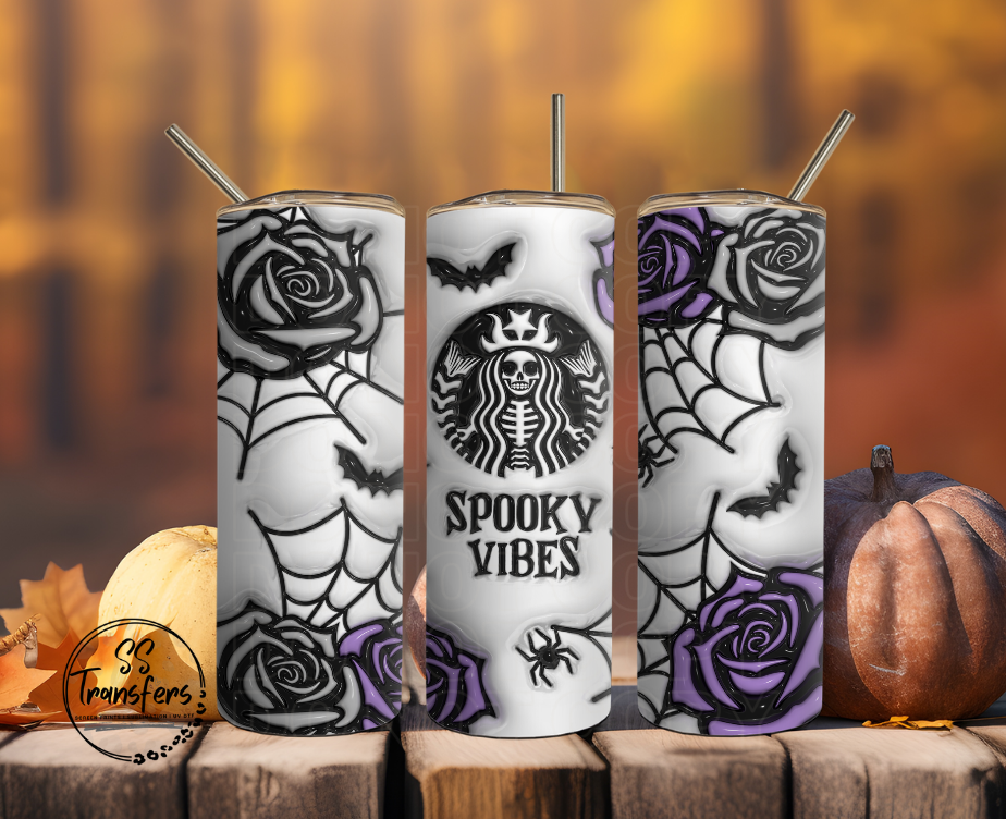 Inflated Spooky Vibes Sub Tumbler Transfer