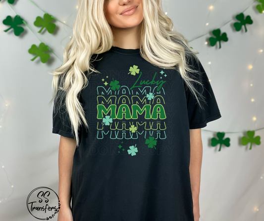 Lucky Mama Stacked DTF Transfer