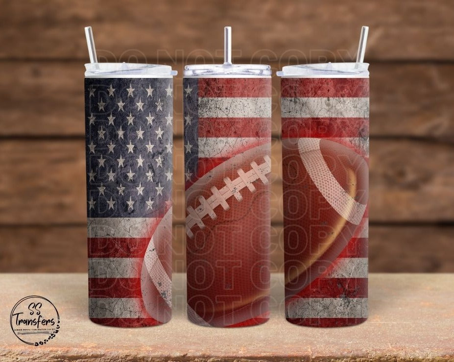 Football Flag Sub Tumbler Transfer