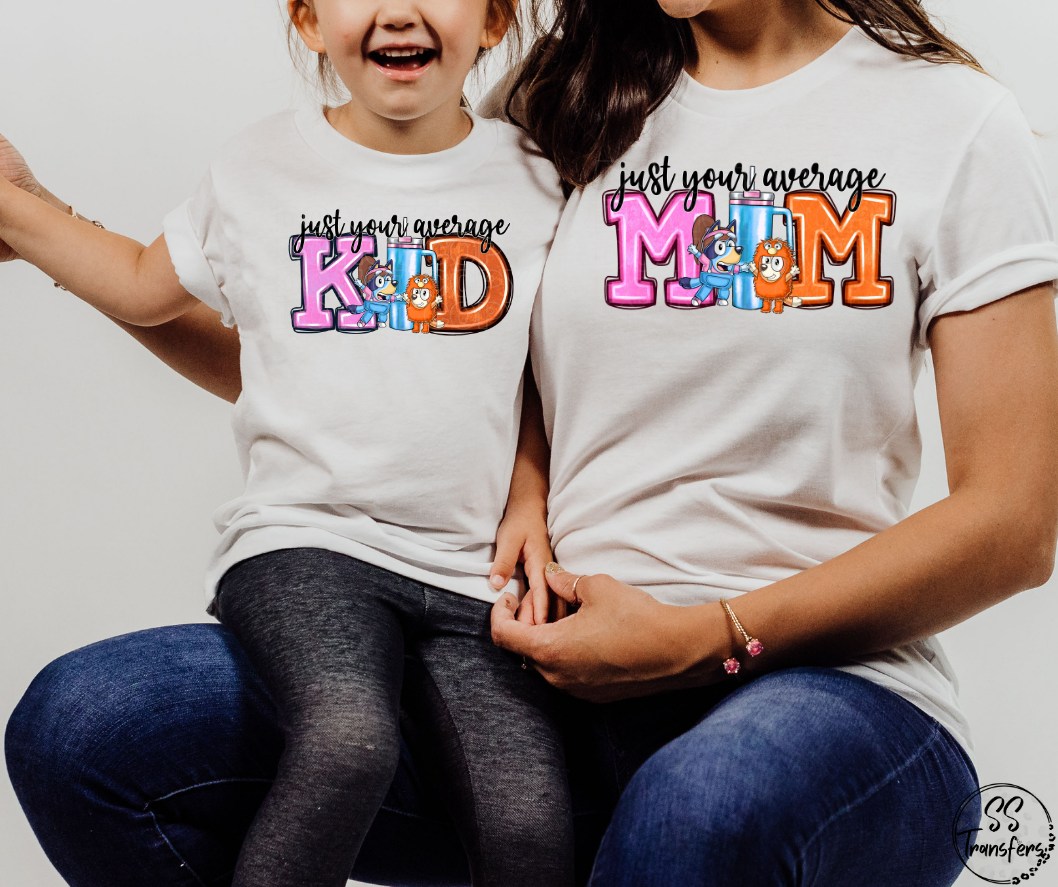 Rachel Just your Average Mom/Kid DTF Transfer