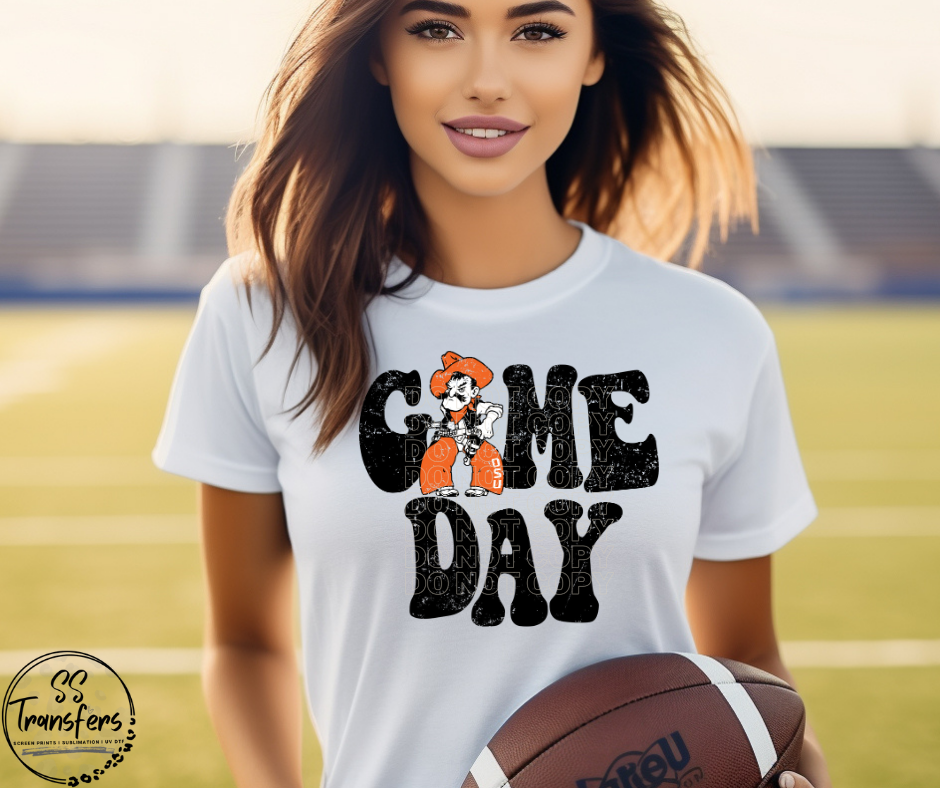 Vintage Game Day OSU DTF Transfer