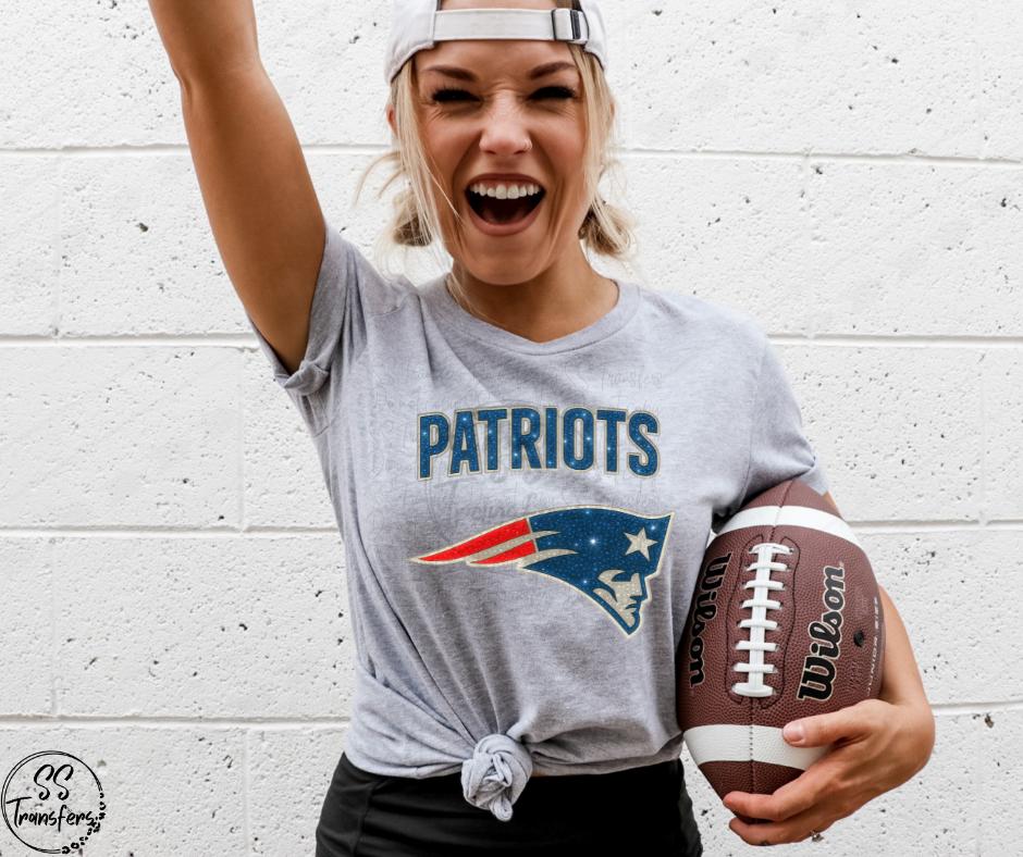 Pats Faux Bling DTF Transfer