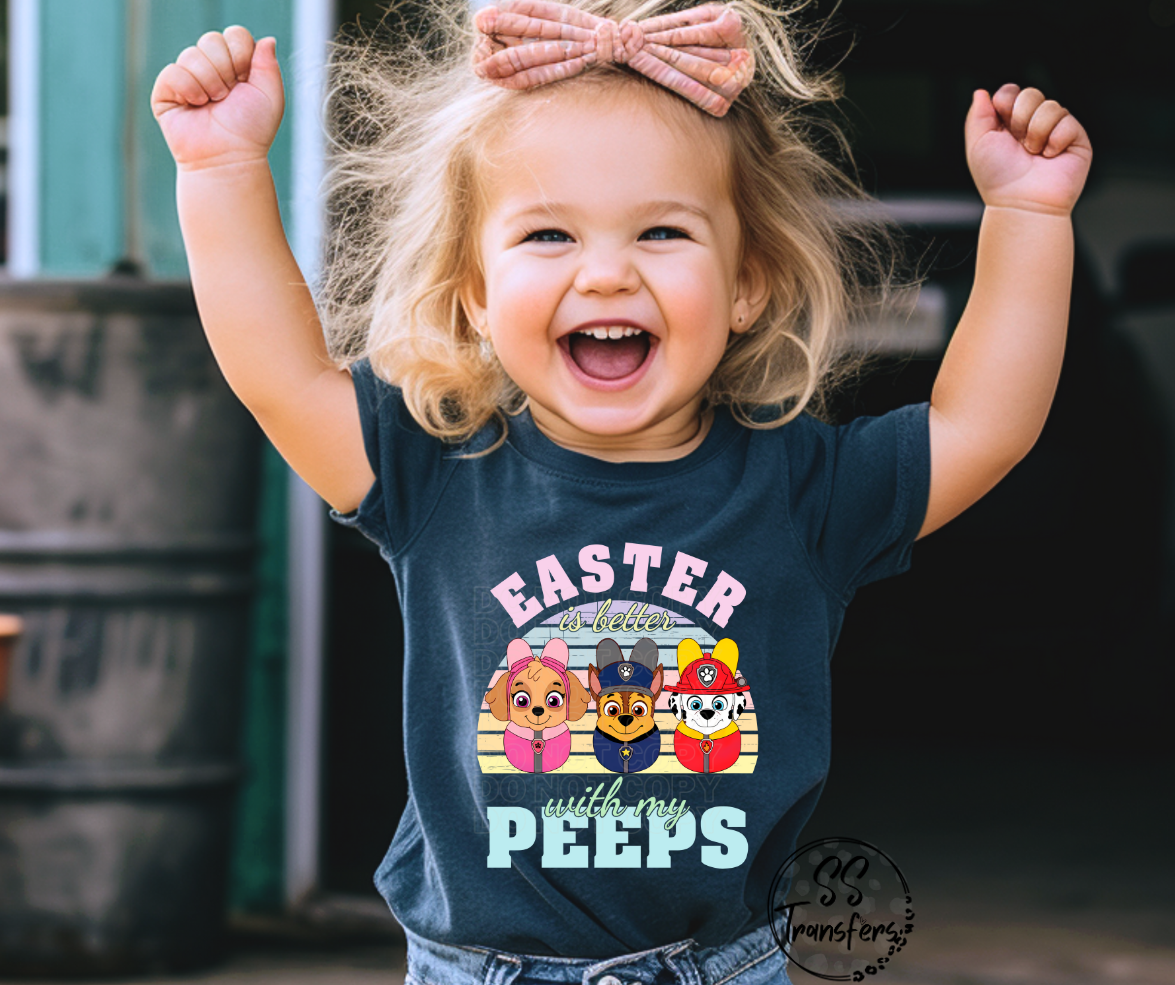 Easter w/my Peeps Pup Friends DTF Transfer