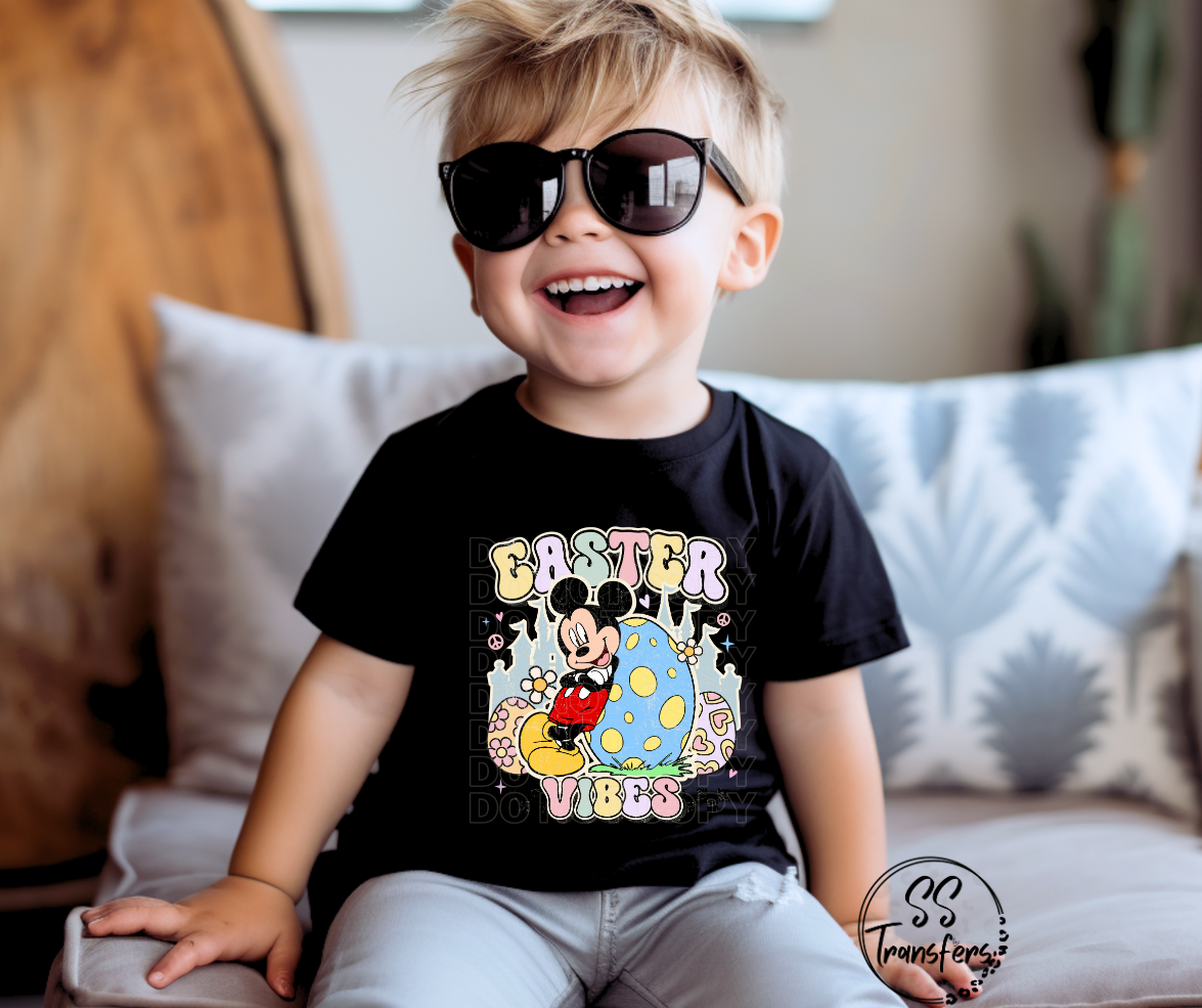 Easter Vibes Mouse DTF Transfer