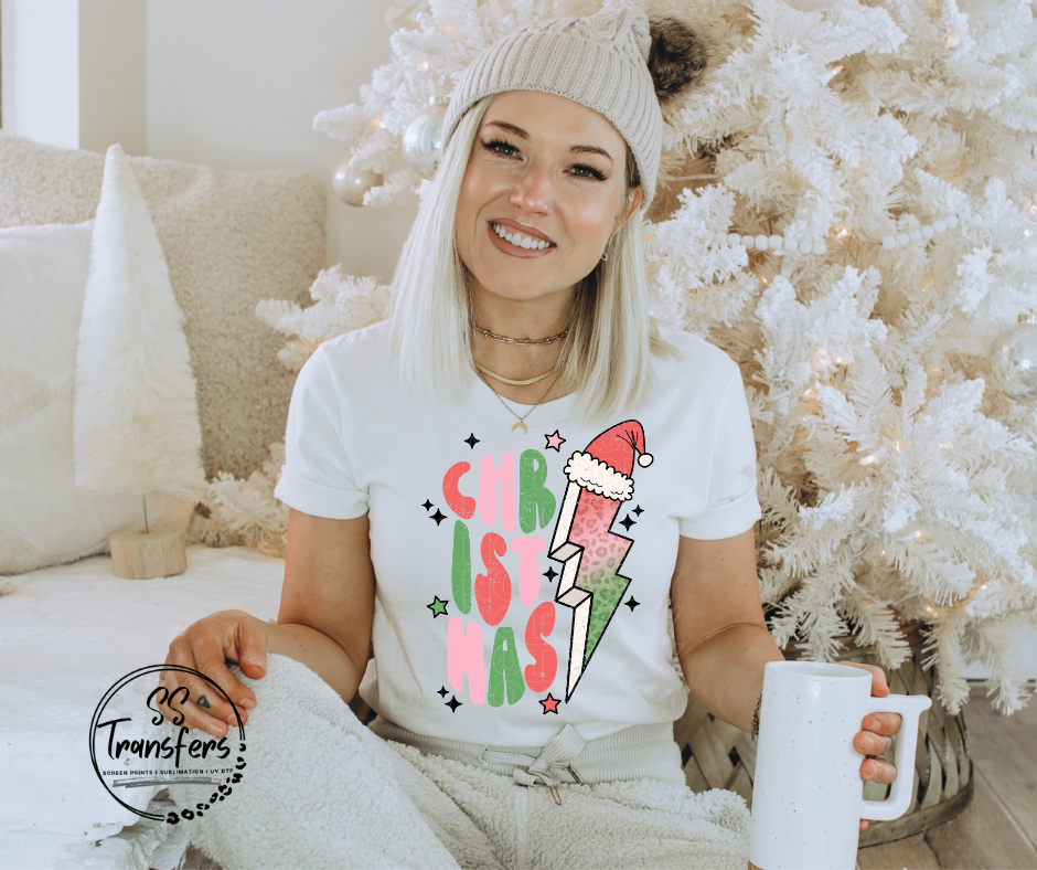 Christmas Bolt (Multiple Colors) DTF Transfer