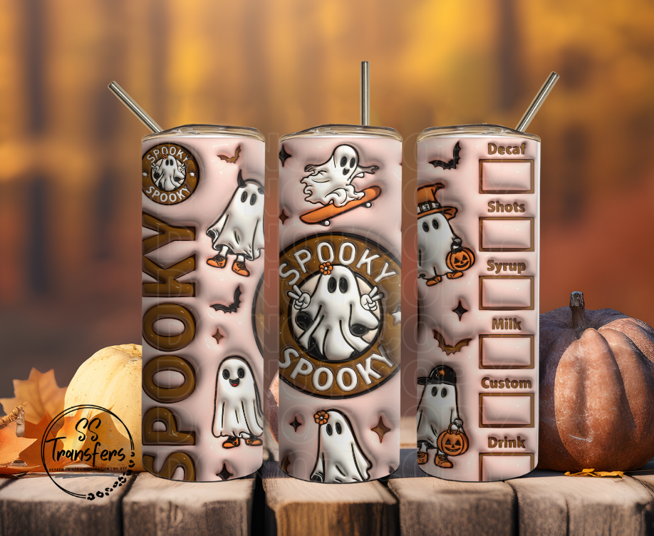 Inflated Skateboard Ghosts Sub Tumbler Transfer