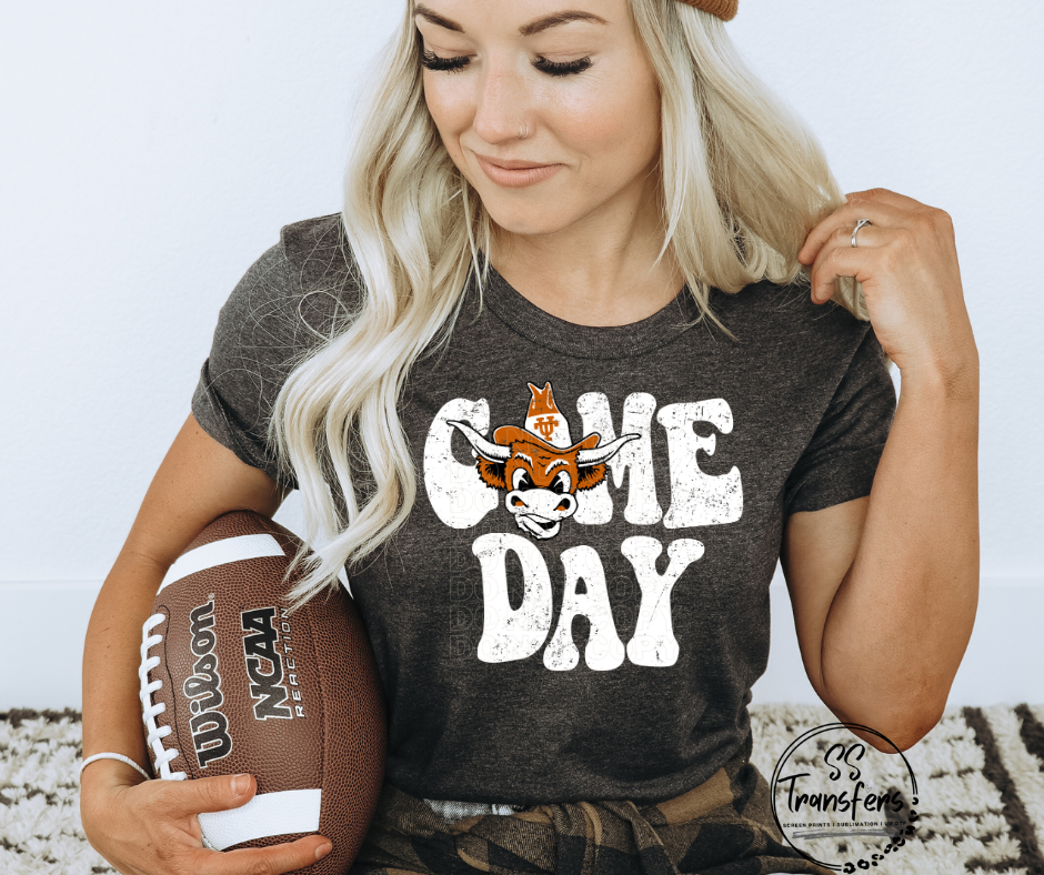 Vintage Game Day Longhorns DTF Transfer
